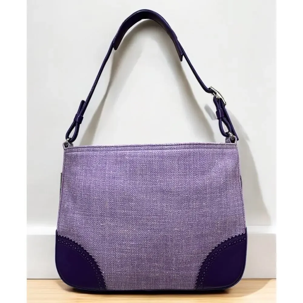 NWT Vintage Coach 8146 Girlie Herringbone Perforated Hobo Bag